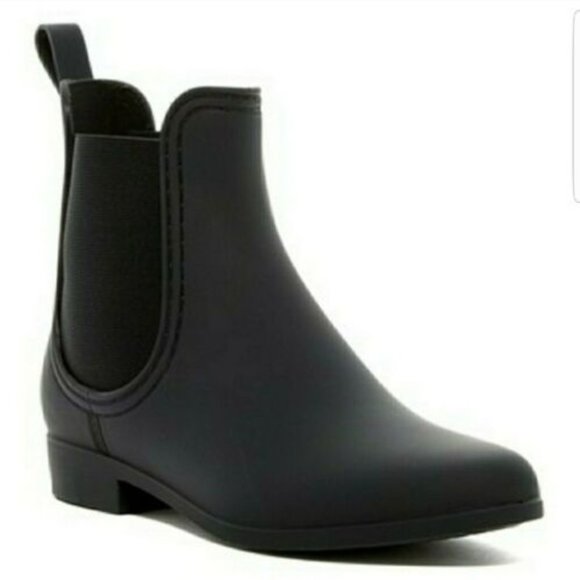 JC Play Jeffrey Campbell  'Forecast' Rain Boots, Matte Black  Size Women 10 NEW - Picture 1 of 6